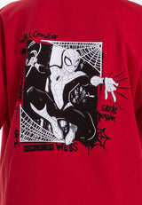 Forest x Marvel Spiderman Premium Weight Air-Cotton Oversized Round Neck Tee Family Tee Men / Kids - FA20008 / FAK20008