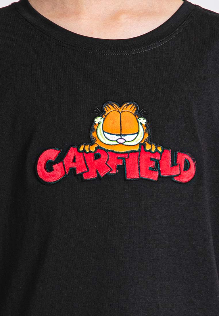 Forest x Garfield Coral Fleece Textured Embroidered Round Neck Tee Family Tee Men - FG20005 / FG820005 / FGK20005