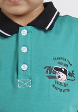 Forest Kids Stretchable Polo T Shirt Boy Kids Collar Tee | Baju Polo T Shirt Budak Lelaki - FK20124