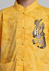 Forest CNY Mandarin Collar Printed Men/ Ladies/ Kid | CNY2024 Dragon Family T-Shirt- 23891 / 822377 / FK885067 / FK20144
