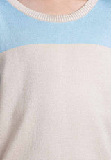 Forest Kids Boys Short Sleeve Color Block Soft Knit Top | Baju Budak Lelaki - FK20225