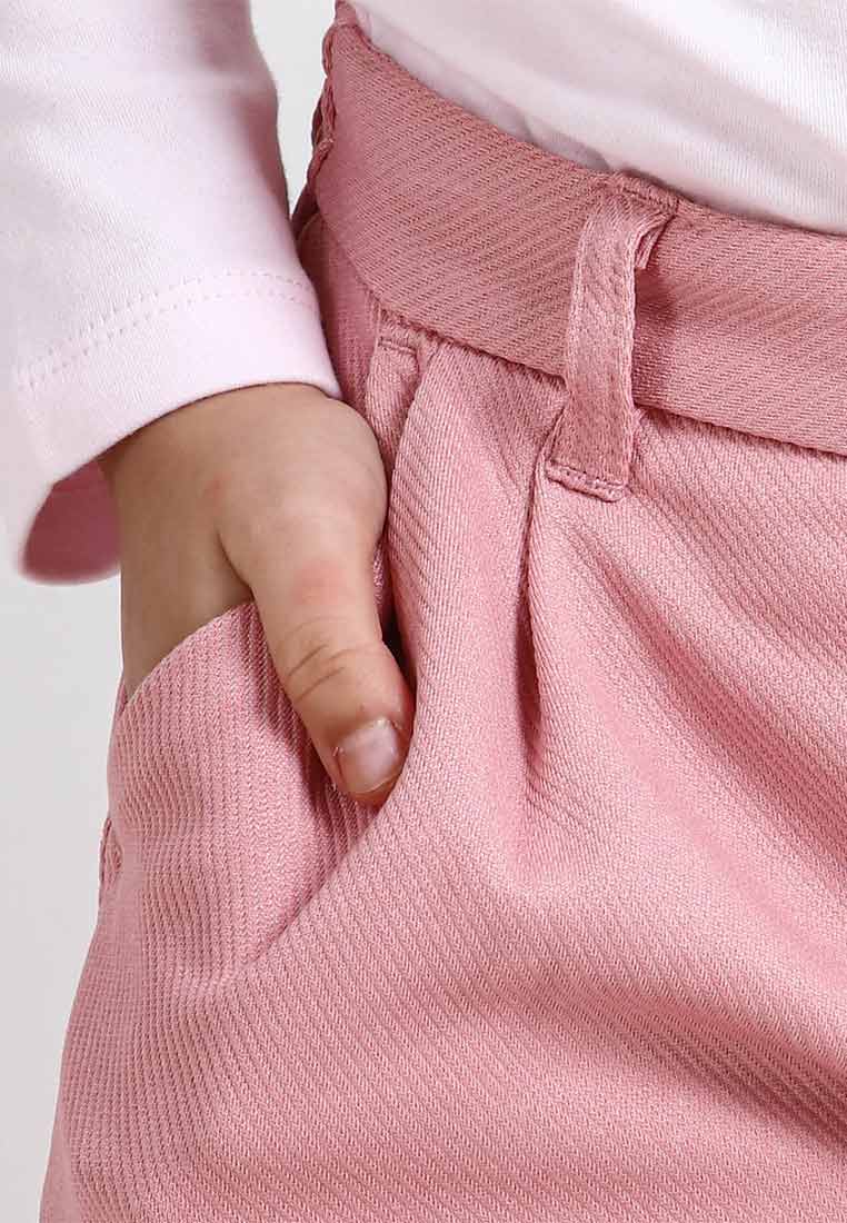 Forest Kids Girl Elastic Waist Cotton Twill Wide Leg Pants | Seluar Budak Perempuan Palazzo - FK810012