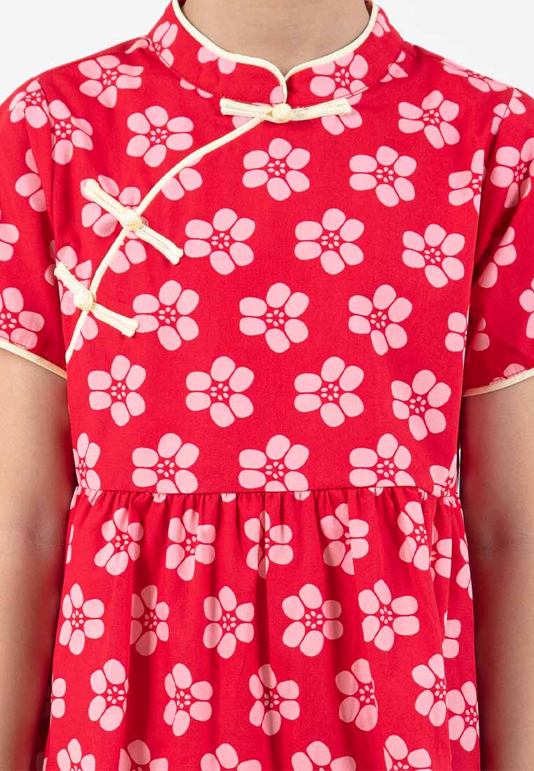 Forest Ladies/ Girl Printed Cheongsam Dress Top | CNY 2024 Family Wear- 885063 / 822374 / FK885063