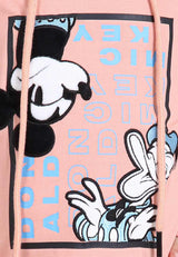 Forest x Disney Girl Kids Mickey & Donald Velvet Texture Embroidered Hoodie Kids Dress | Baju Budak Perempuan FWK885005