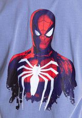 Forest x Marvel Spiderman Oversized Premium Fabric Round Neck Tee Men | Baju Tee shirt lelaki - FA20010