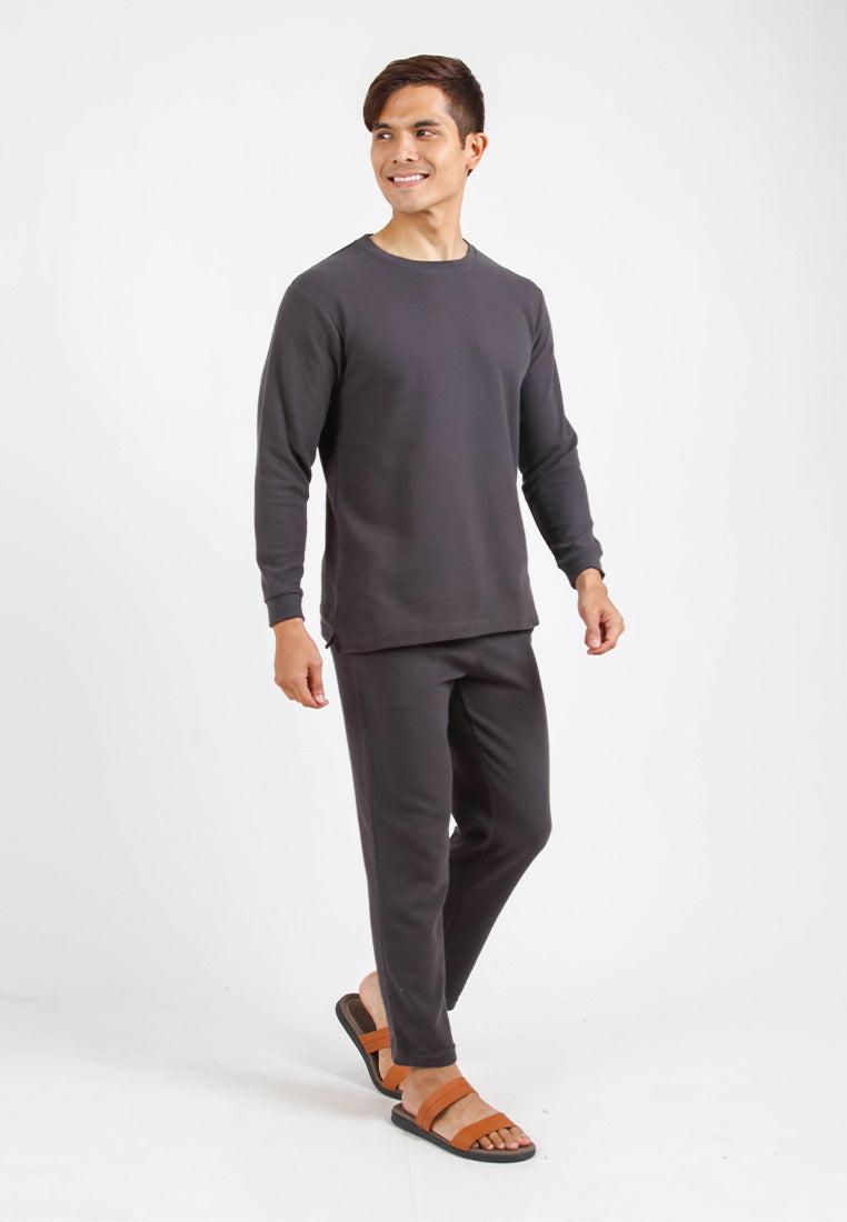 Forest Waffle Knit Sweatpants Men Track Pants | Seluar Panjang Lelaki - 10773