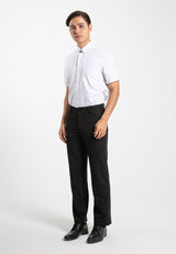 Alain Delon Short Sleeve Regular Fit Plain Business Shirt  - 14024015