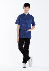 Alain Delon 2025 CNY Men Traditional PV Short Sleeve Shirt Tang Suit | Sam Fu | 唐装 -14525001