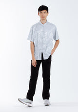 Alain Delon 2025 CNY Men Traditional PV Short Sleeve Shirt Tang Suit | Sam Fu | å”è£… -14525006