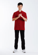 Alain Delon 2025 CNY Men Traditional PV Short Sleeve Shirt Tang Suit | Sam Fu | 唐装 -14525007