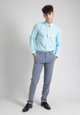 Alain Delon Long Sleeve Slim Fit Business Wear - 15018001C
