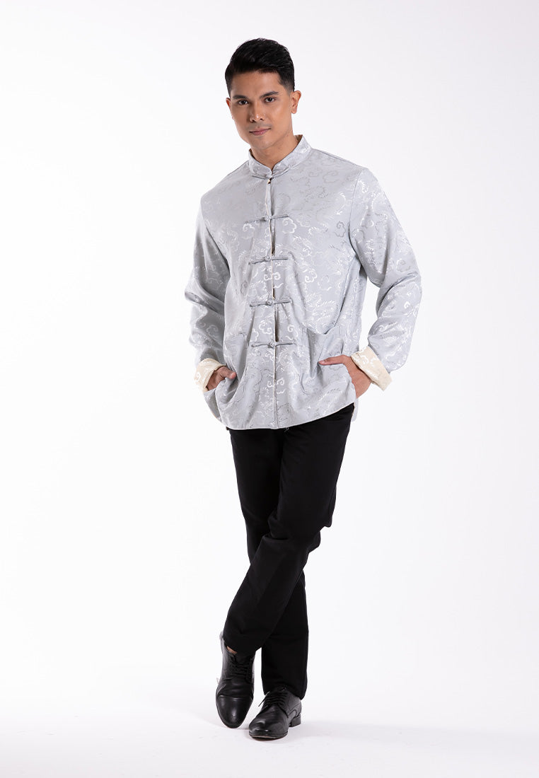 Alain Delon 2025 CNY Men Reversible Traditional PV Long Sleeve Shirt Tang Suit | Sam Fu | 唐装 - 15525002