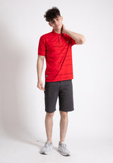 Forest Stretchable Soft Cotton Polo T Shirt Men Slim Fit Collar Tee | Baju T Shirt Lelaki - 23786