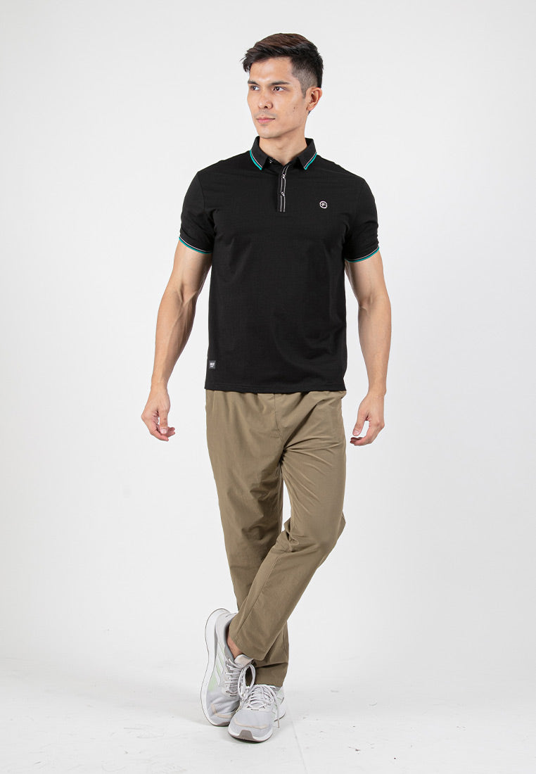 Forest Soft-Touch Silky Cotton Slim Fit Mercerized Look Knitted Polo Tee | Baju T Shirt Lelaki - 23789