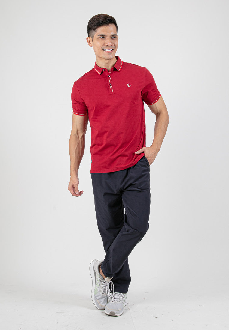 Forest Soft-Touch Silky Cotton Slim Fit Mercerized Look Knitted Polo Tee | Baju T Shirt Lelaki - 23789