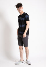 Forest Stretchable Cotton 3D Fonts Effects Round Neck Tee Men | Baju T Shirt Lelaki - 23863