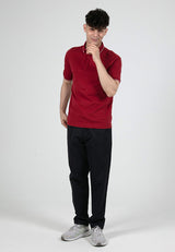 Forest Premium Weight Cotton 220gsm Interlock Knitted Polo Tee | Baju Tee Shirt Lelaki - 23908