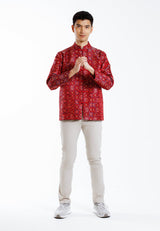 Forest Jacquard Tang Suit Men Long Sleeve Tang Suit | CNY 2025 - 24032