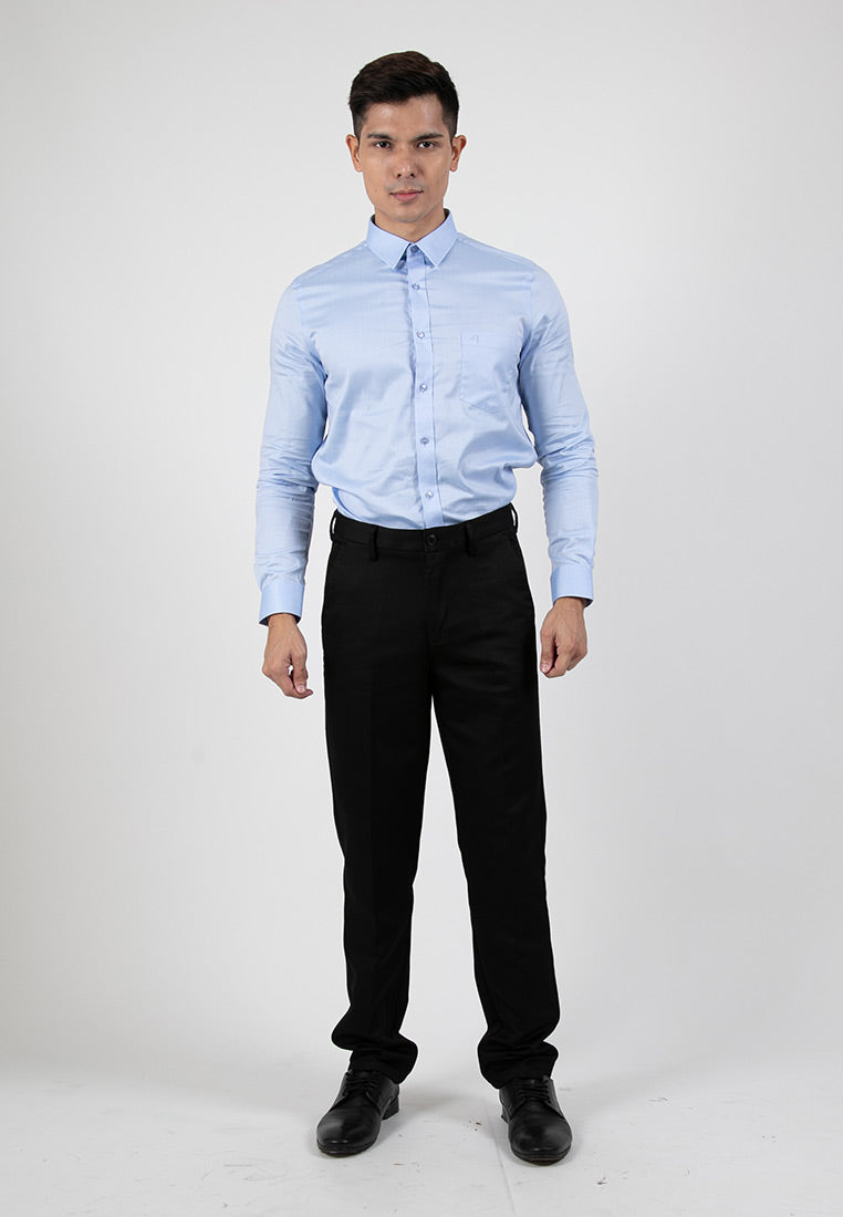 Byford Slim Fit Flat Front Cotton Pants - 3223001A