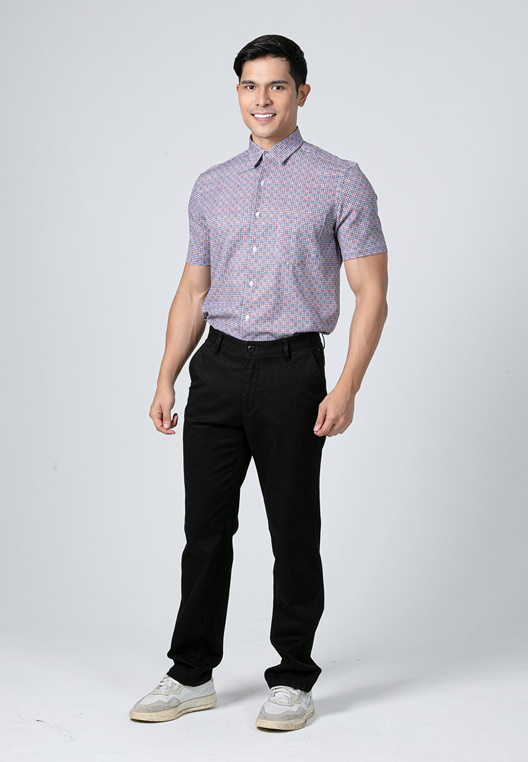 Byford Stretchable Printed Short Sleeve Shirt - 3424007F