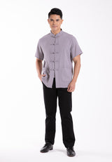 Byford 2025 CNY Men Traditional Cotton Linen Short Sleeve Shirt Tang Suit | Sam Fu | 唐装  - 3425001F