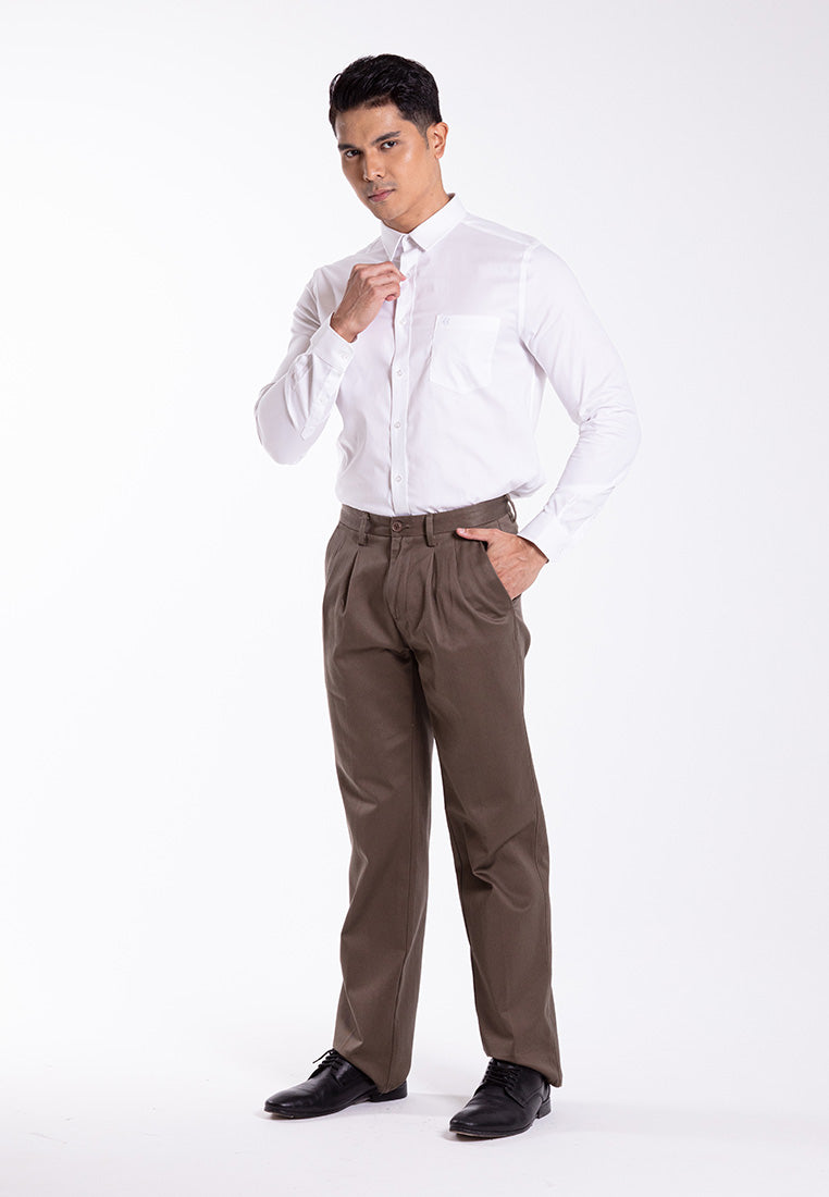 Byford CTNRC With Pocket Slim Fit Plain Colloar -3523002A