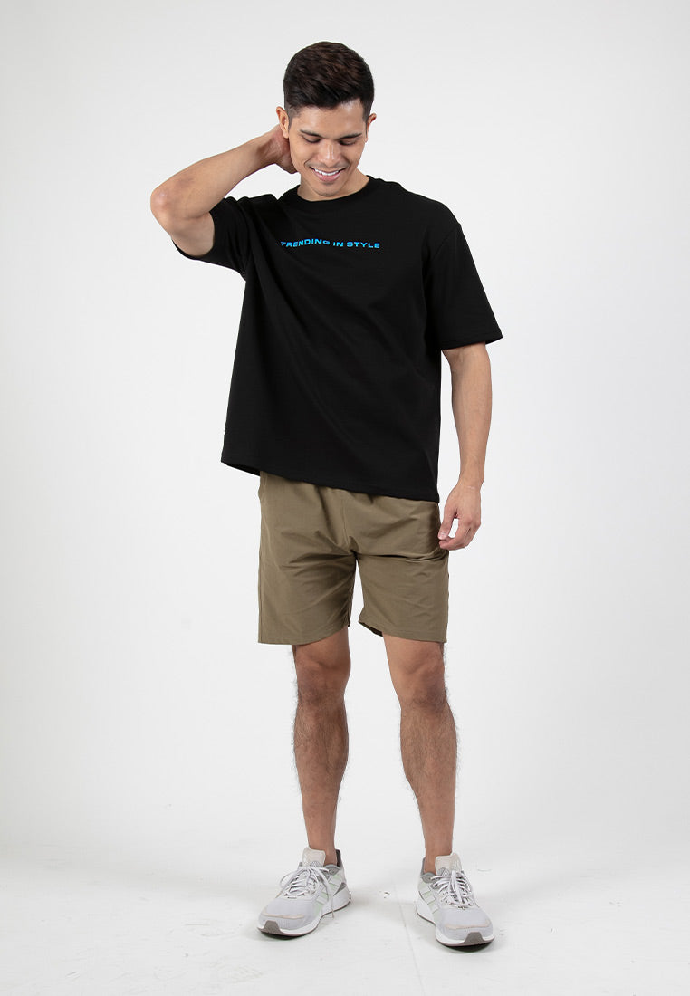 Forest Premium Weight Air-Cotton Oversized Round Neck Tee Men Casual | Baju T Shirt Lelaki - 621363
