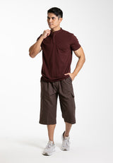 Forest 100% Cotton Twill 27"/28" Cargo Pants Men Shorts Casual 3 Quarter Short Pants Men | Seluar Pendek Lelaki - 65805