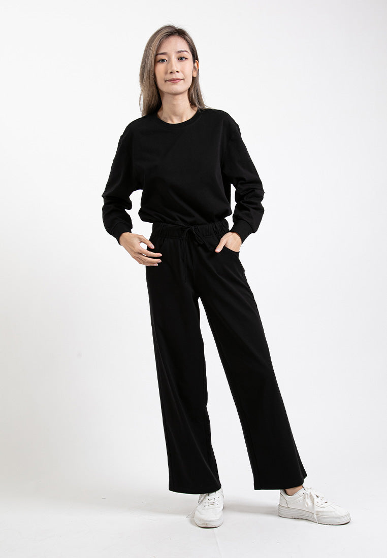 Forest Ladies Premium Cotton Loose Fit Long Sleeve Tee / Long Pants Comfy Lounge Wear - 822342 / 810485