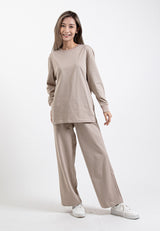 Forest Ladies Premium Cotton Loose Fit Long Sleeve Tee / Long Pants Comfy Lounge Wear - 822342 / 810485