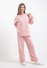 Forest Ladies Premium Cotton Loose Fit Long Sleeve Tee / Long Pants Comfy Lounge Wear - 822342 / 810485