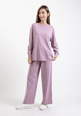 Forest Ladies Premium Cotton Loose Fit Long Sleeve Tee / Long Pants Comfy Lounge Wear - 822342 / 810485