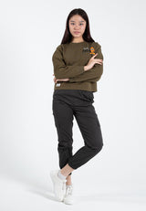 Forest Ladies Polyester Elastic Waisted Cargo Pants Women Casual Jogger Long Pants | Seluar Panjang Perempuan - 810494