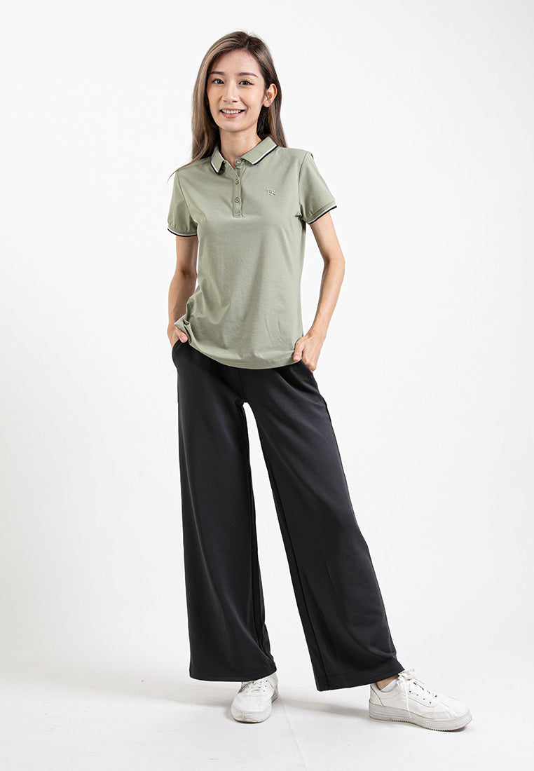 Forest Ladies Wide Leg Pants Roman Women Casual Long Pants| Seluar Perempuan - 810533