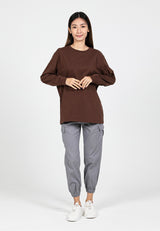 Forest Ladies Premium Cotton Loose Fit Long Sleeve Tee / Long Pants Comfy Lounge Wear - 822342 / 810485