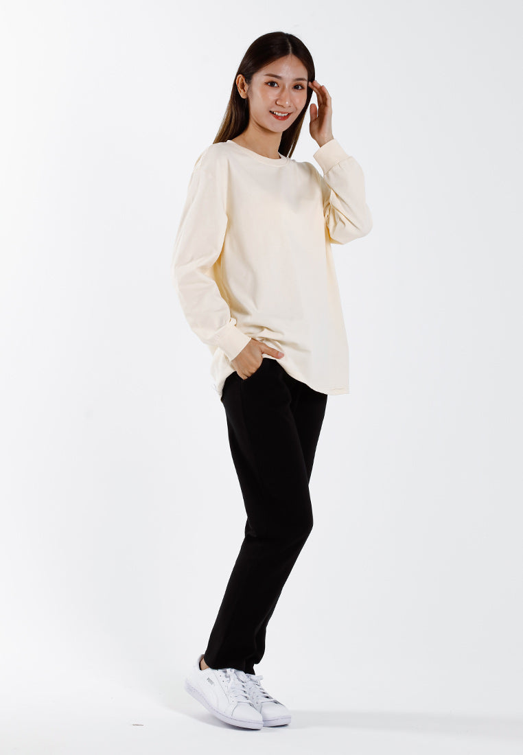 Forest Ladies Premium Cotton Loose Fit Long Sleeve Tee - 822342B