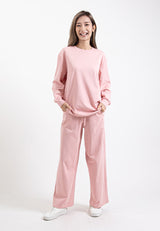 Forest Ladies Premium Cotton Loose Fit Long Sleeve Tee / Long Pants Comfy Lounge Wear - 822342 / 810485