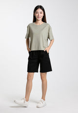 Forest Ladies Soft-Touch Silky Cotton with Resist Dye Comfy Tee / Shorts Pant Premium Lounge wear - 822404 / 860164