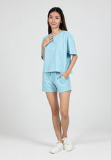 Forest Ladies Soft-Touch Silky Cotton with Resist Dye Comfy Tee / Shorts Pant Premium Lounge wear - 822404 / 860164