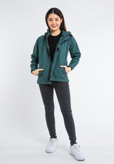 Forest Ladies Premium Windbreaker Women Trekking Biker Placket Jacket Jogging Running Hoodie Waterproof Jacket - 830119