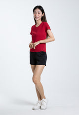 Forest Ladies Plain Shorts Elastic Roman Short Pants Women | Seluar Pendek Perempuan - 860146