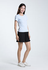 Forest Ladies Fine Polyester Spandex Short Pants Women Stretchable Shorts | Seluar Panjang Perempuan - 860169