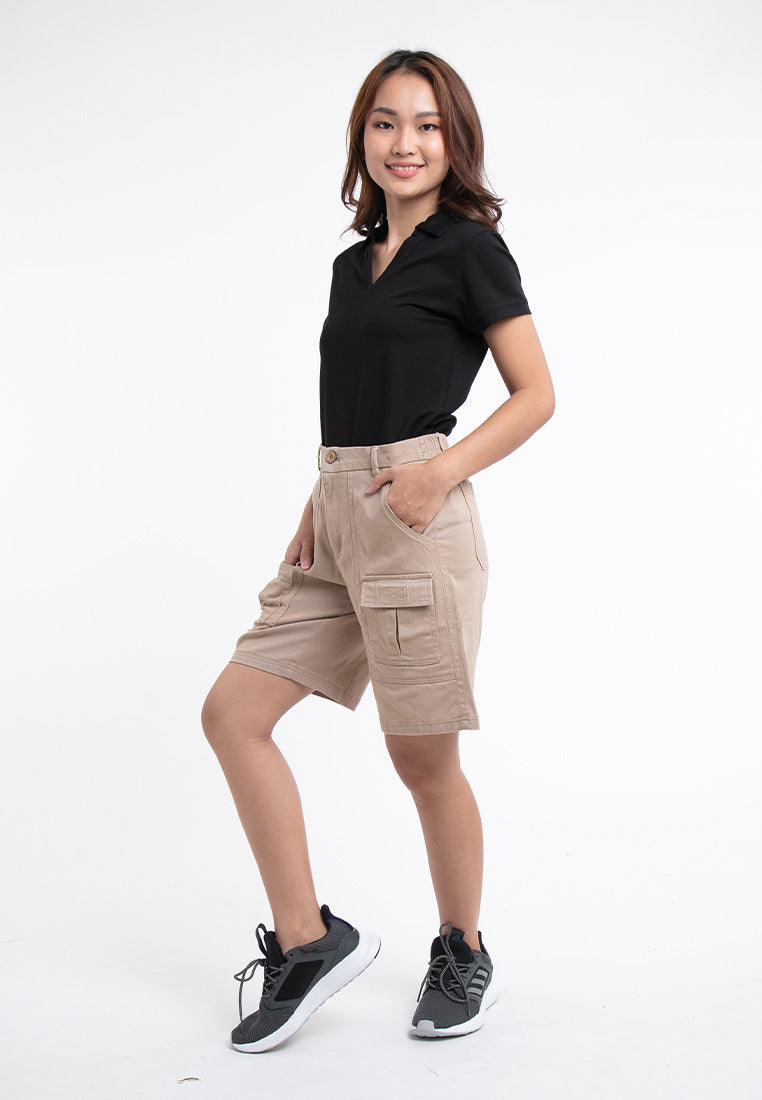 Forest Ladies 18.5/19.5" Cotton Twill Bermuda Quarter Cargo Casual Pants | Seluar Perempuan - 865096