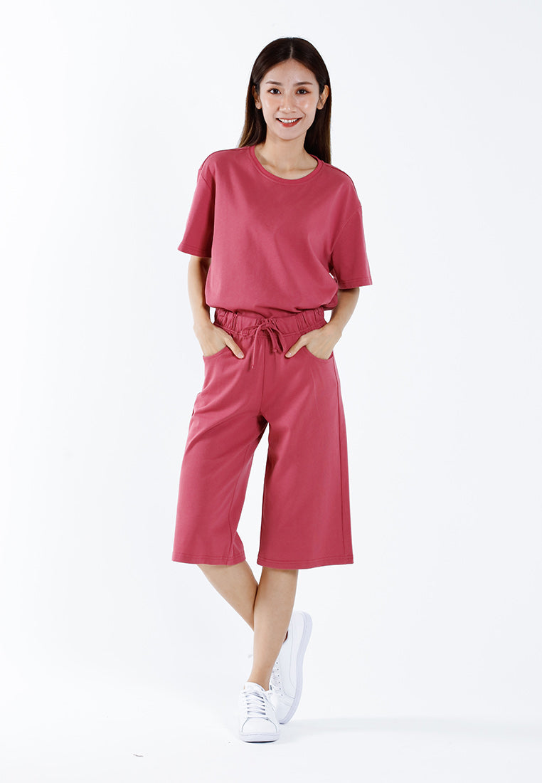 Forest Ladies Premiun Cotton Elastic Quater Pants Comfy Lounge wear | Seluar Pendek Sukuan Perempuan - 865128