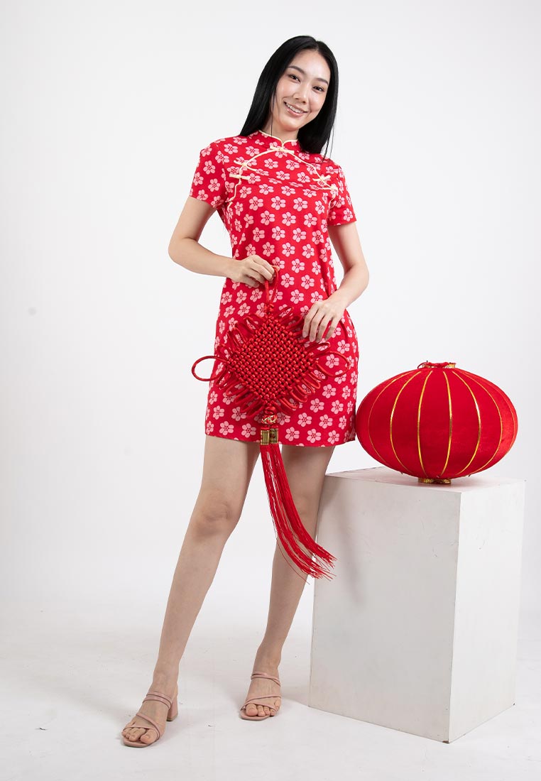 Forest Ladies/ Girl Printed Cheongsam Dress Top | CNY 2024 Family Wear- 885063 / 822374 / FK885063
