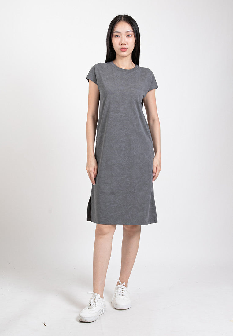 Forest Ladies Premium Soft-Touch Silky Cotton with Resist Dye Women Short Sleeve Dress | Baju Perempuan - 885074