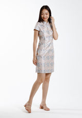 Forest Jacquard Tang Suit Cheongsam Dress | CNY 2025 Family Wear - 885090