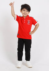 Forest Kids Stretchable Polo T Shirt Boy Kids Collar Tee | Baju Polo T Shirt Budak Lelaki - FK20126