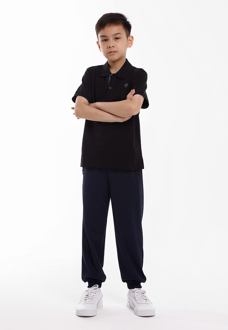 Forest Baju T Shirt Budak Lelaki | Kids Soft-Touch Silky Cotton Polo Tee - FK20324