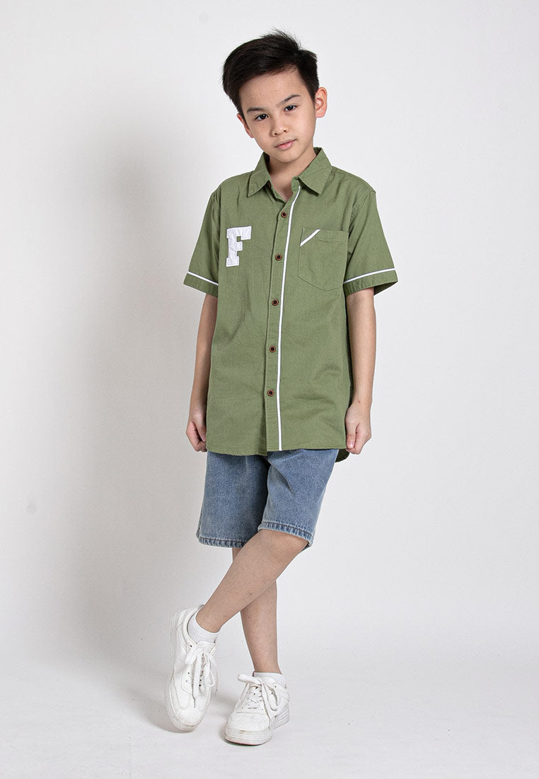 Forest Kids Boy Elastic Waist Denim Jeans Shorts Boy Short Pants| Seluar Budak Lelaki - FK70002